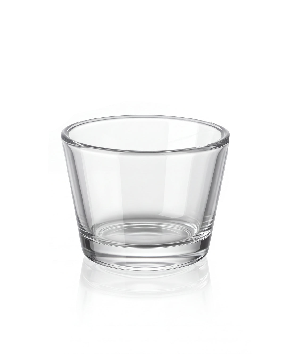Tealight szklany stożek pojemnik - 65 ml