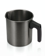 Wax melting pot with handle, 1.8 L, black