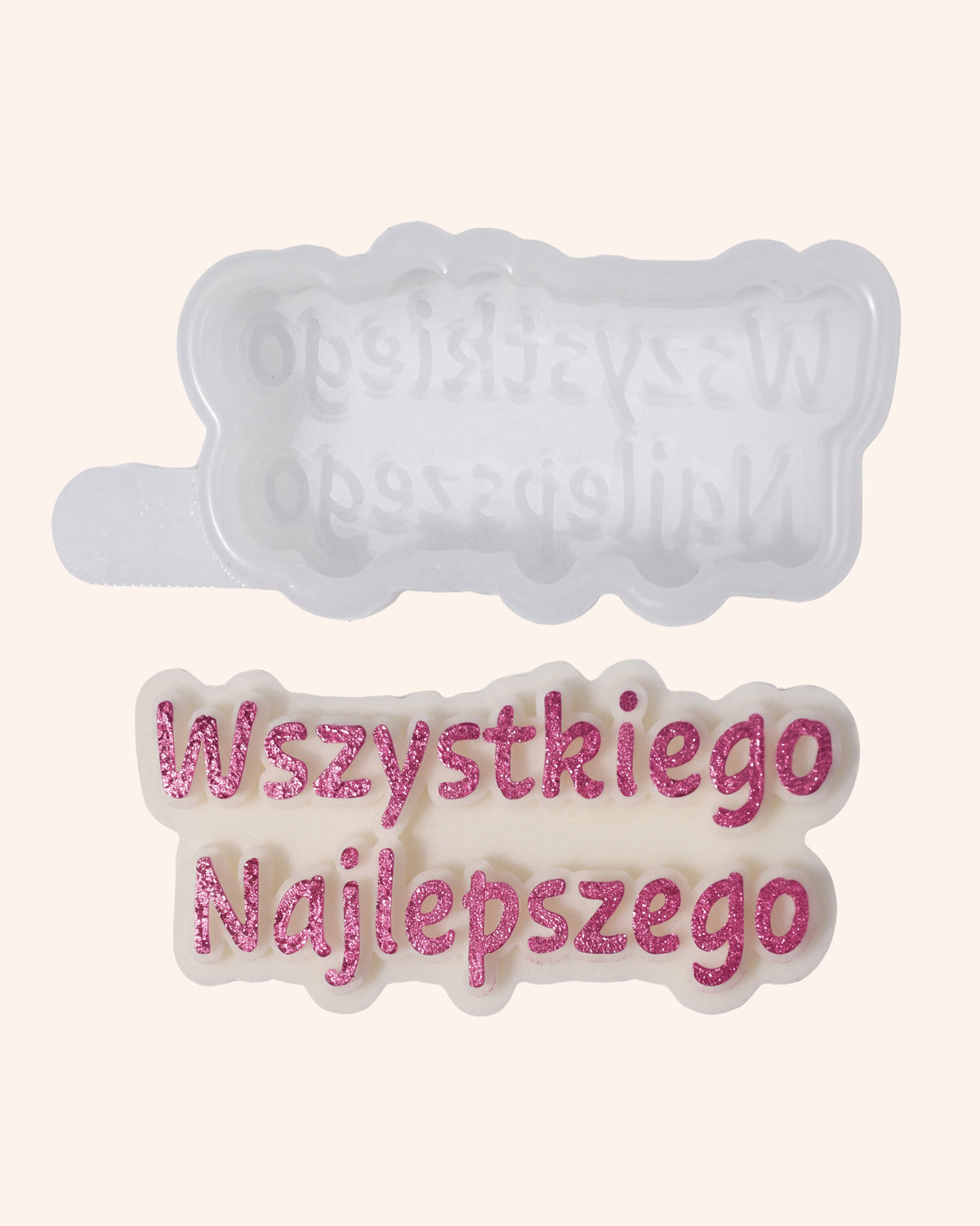 Forma silikonowa napis - Wszystkiego Najlepszego