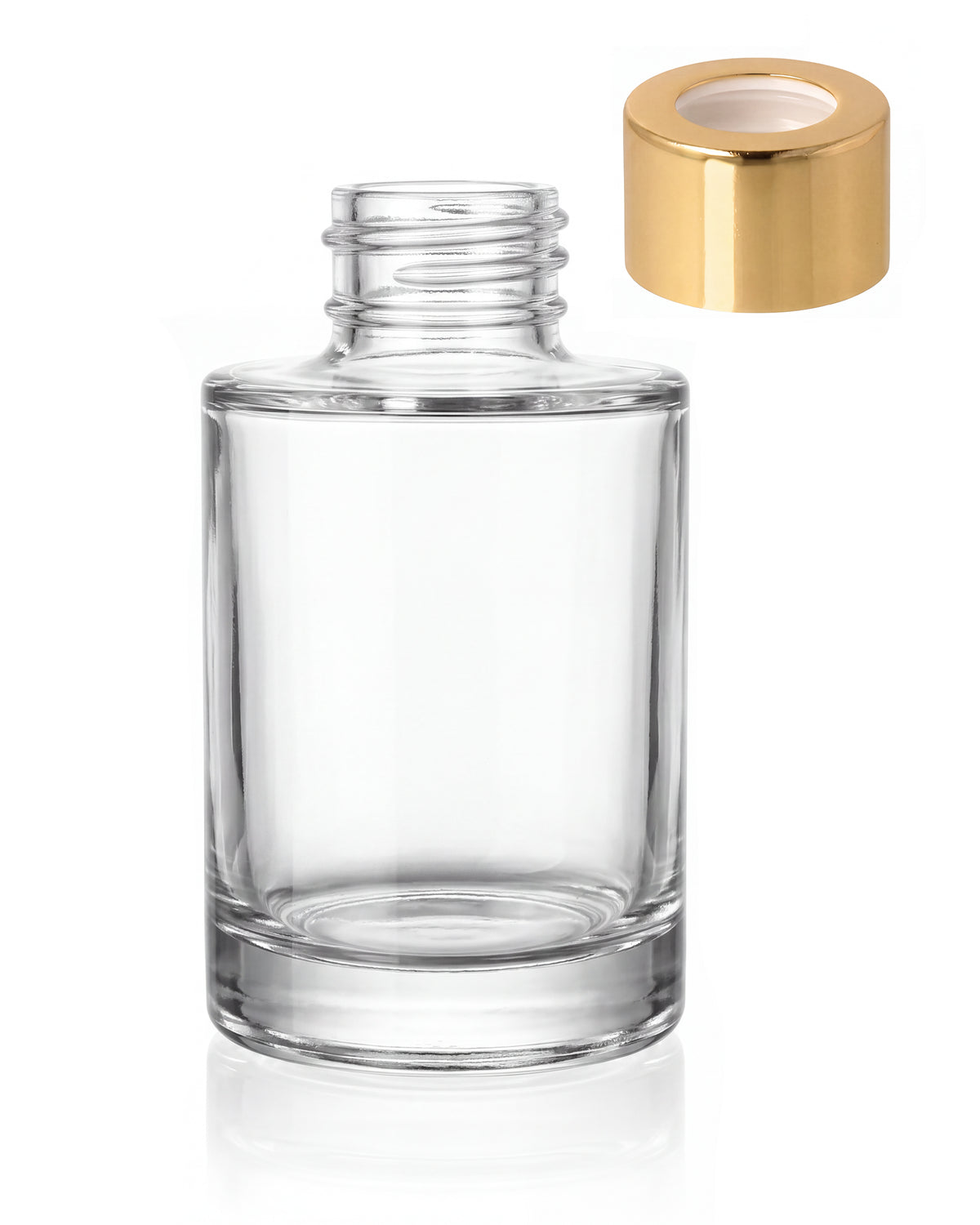 Butelka szklana pojemnik do dyfuzorów 100 ml - Kwadrat